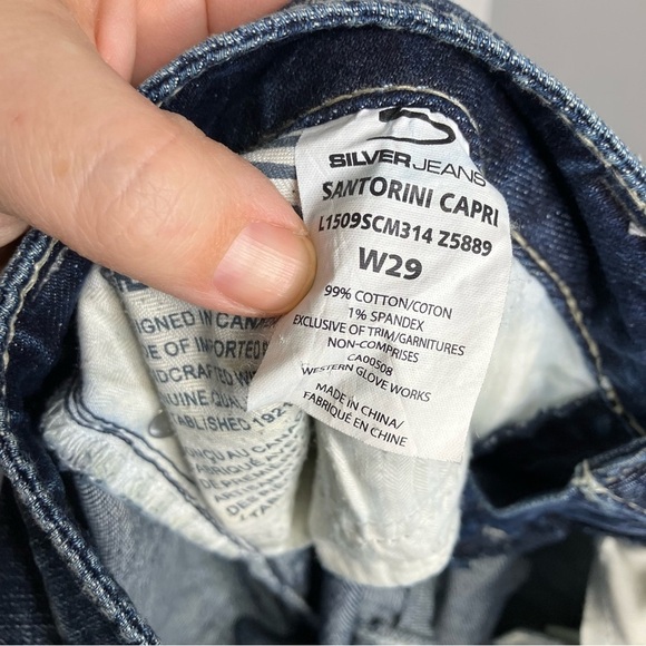 Silver jeans santorini capris size 29 - Picture 7 of 7